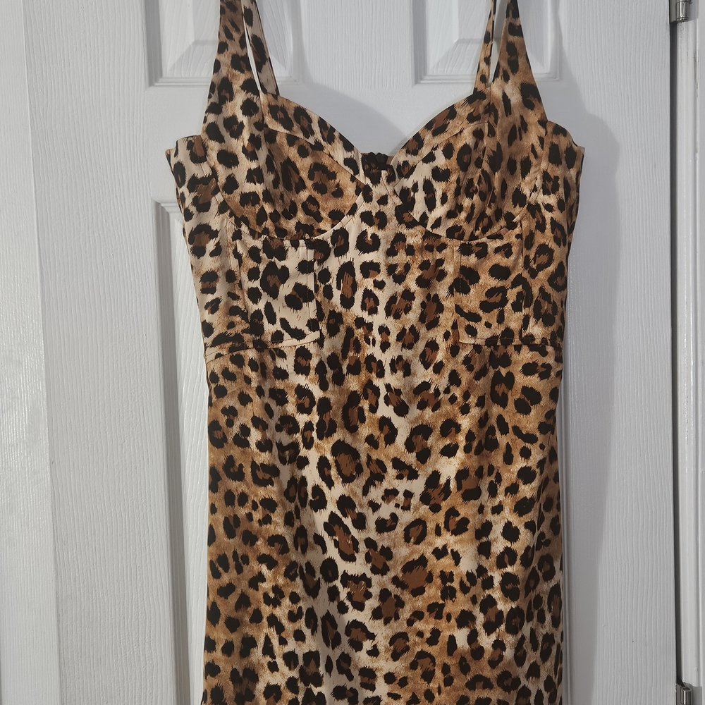 Zara Leopard Print Mini Dress - Women - Junior XXS - Picture 5 of 5